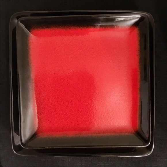 Genuine stoneware dinner and salad plate set - Picture 2 of 6